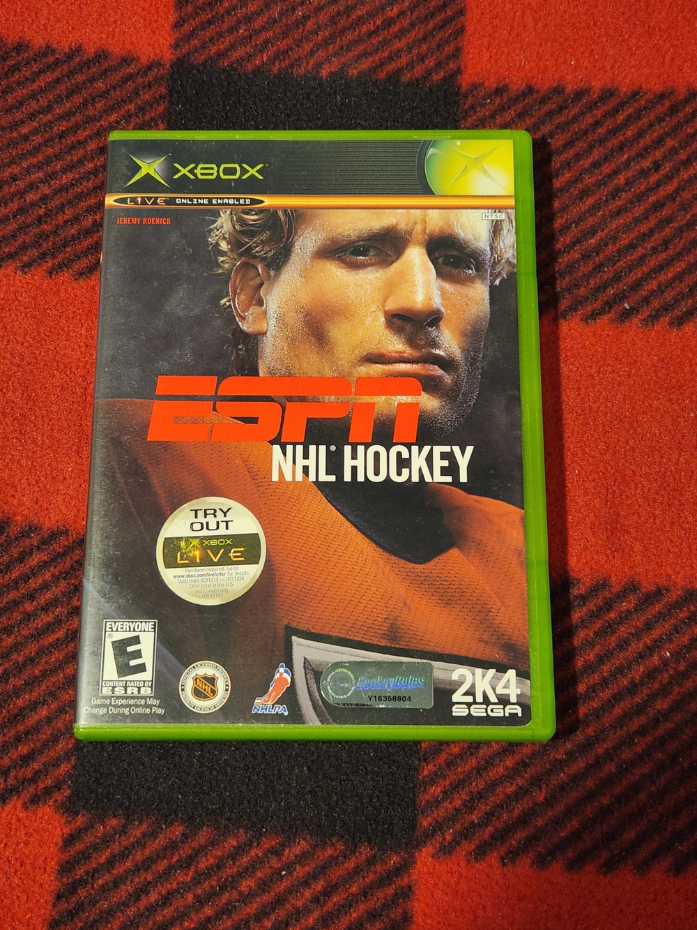 Xbox Original Microsoft ESPN NHL Hockey 2K4 Complete CIB With Manual